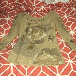 Cynthia Rose Beaded Long Sleeve